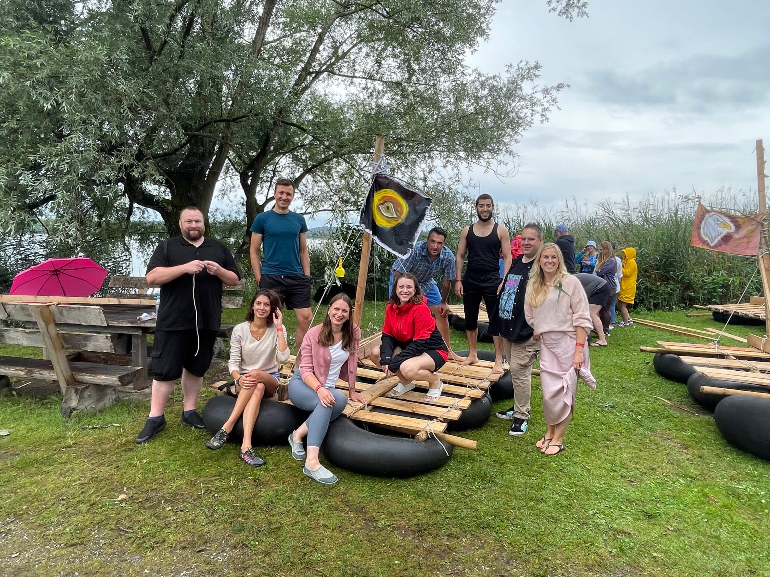 The Rencore team together at a company outing